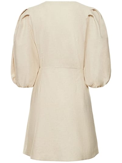 FÊTE IMPÉRIALE: Wickelkleid aus Baumwolle und Hanf