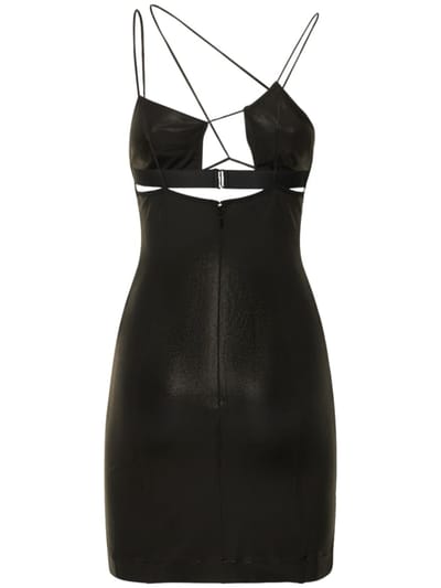 Nensi Dojaka: Miniabito in jersey con cut-out
