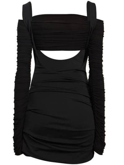 Interior: Gerafftes Minikleid mit Cut-outs