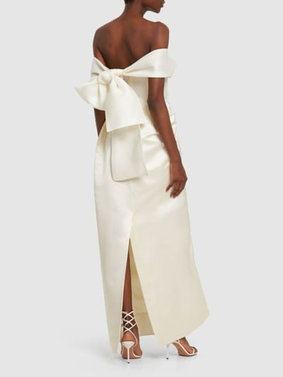 Rosie Assoulin: Silk maxi dress with bow