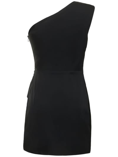 Roland Mouret: Stretch silk one-shoulder mini dress