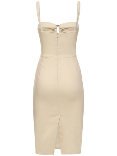 Anemos: Linen sheath dress with cut-out