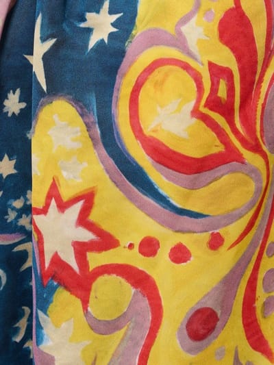 Marni: Printed midi dress with cut-out