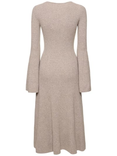 Michael Kors Collection: Abito midi in cashmere a costine