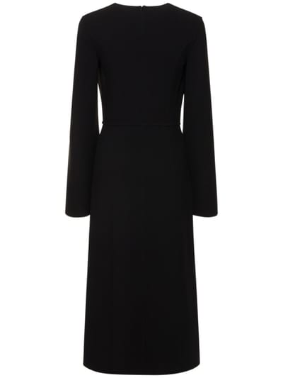 Michael Kors Collection: Abito midi in lana vergine con spacchi