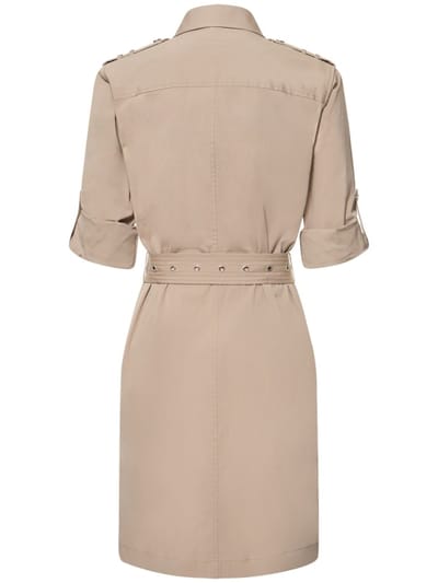 Michael Kors Collection: Abito chemisier in cotone stretch con cintura