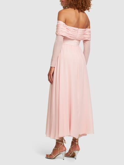 Giambattista Valli: Off-shoulder silk long dress