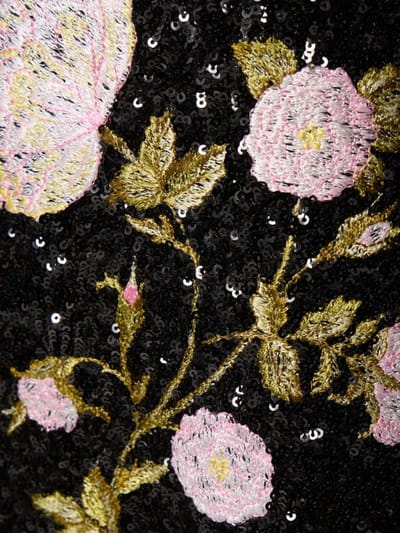 Giambattista Valli: Long dress with floral embroidery