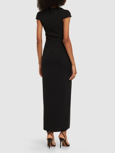 16arlington: Cr pe maxi dress with slit