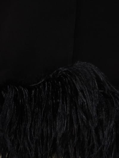 16arlington: Long dress with ostrich feathers
