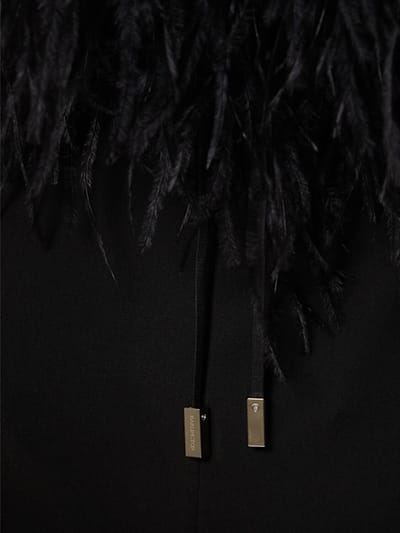 16arlington: Mini dress with ostrich feathers