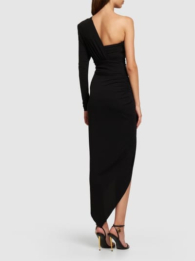 Alexandre Vauthier: Abito lungo monospalla drappeggiato