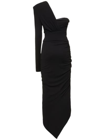 Alexandre Vauthier: Abito lungo monospalla drappeggiato