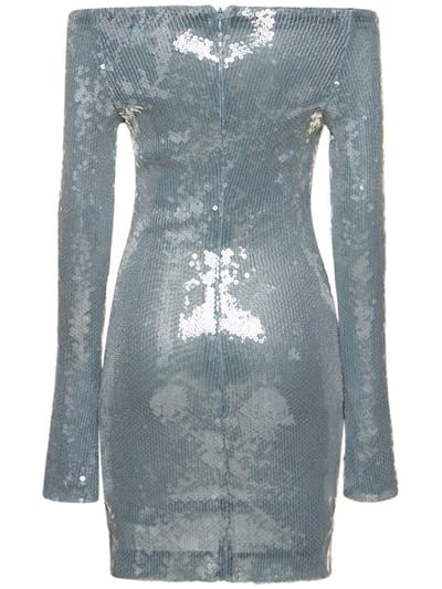 16arlington: Sequin cut-out mini dress