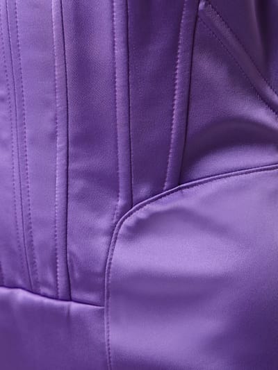 Giuseppe Di Morabito: Stretch satin corset mini dress