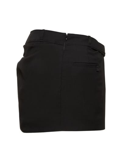 Jacquemus: La Mini Jupe Bahia羊毛绉纱迷你短裙