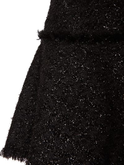 Versace: Vestido corto acampanado en mezcla de lana
