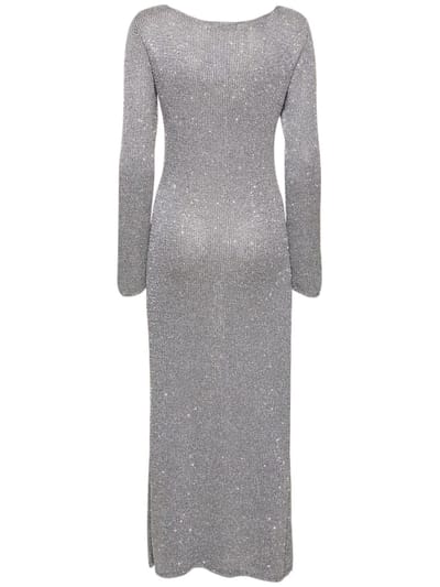 Bec + Bridge: Abito lungo in maglia con paillettes