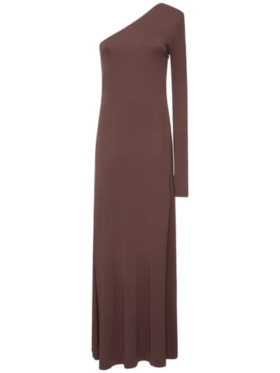 Bite Studios: Vestido largo asimétrico de punto