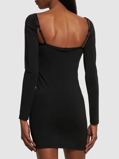 Alexander Wang: Minivestido en punto elástico con aberturas