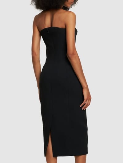 Versace: Vestido midi bustier con escote corazón