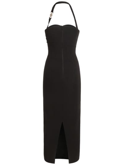 Versace: Vestido midi bustier con escote corazón