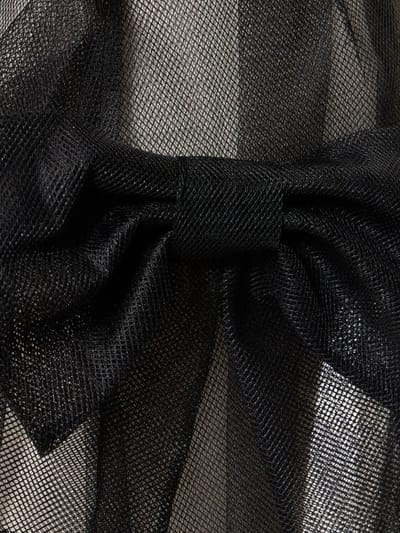 Maison Margiela: Vestito midi in tulle con fiocchi