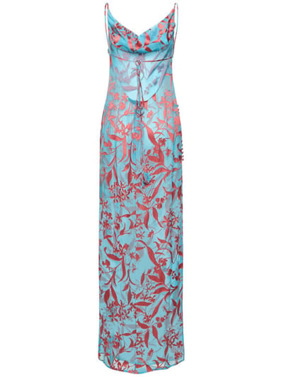 Magda Butrym: Long dress with floral motif