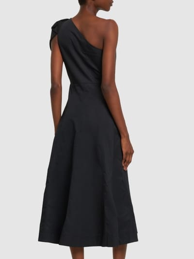 Roland Mouret: Abito midi monospalla in cotone