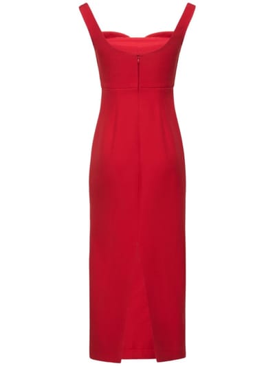 Roland Mouret: Abito midi in lana e seta