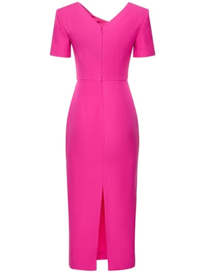 Roland Mouret: Midikleid aus Wolle und Seide