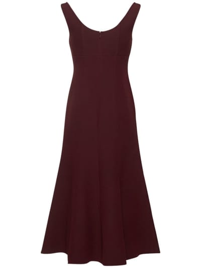 Roland Mouret: Midikleid aus Wolle und Seide