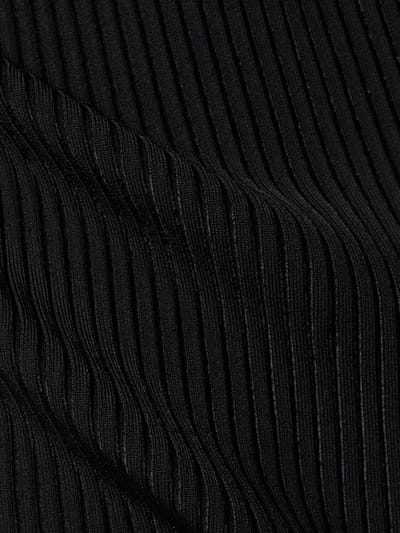 David Koma: Minidress monospalla in maglia a coste