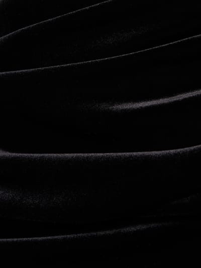 Galvan: Maxikleid aus Samt mit Schlitz