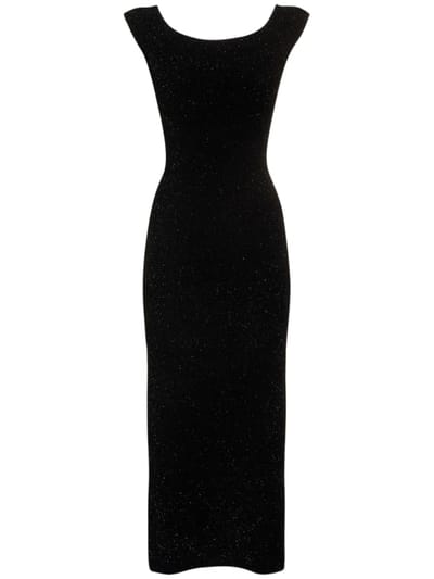Galvan: Robe midi à fente