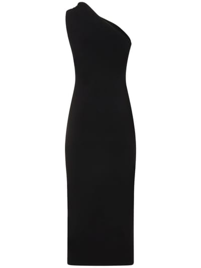 Galvan: Robe midi asymétrique à découpe