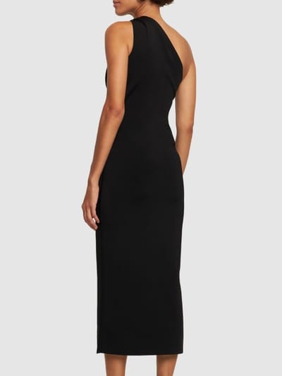Galvan: Robe midi asymétrique à découpe