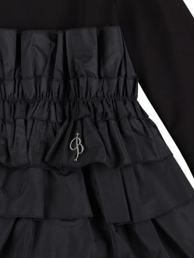 Miss Blumarine: Punto Milano&府绸连衣裙