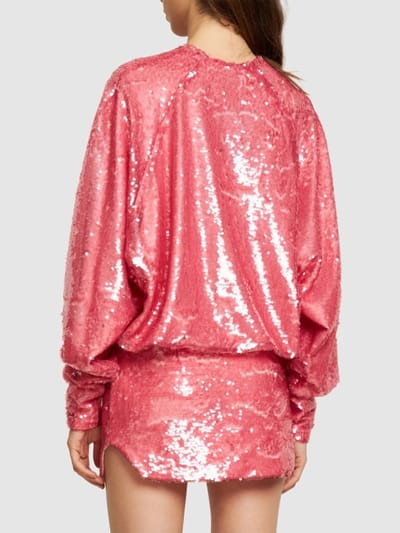 The Attico: Sequined mini dress