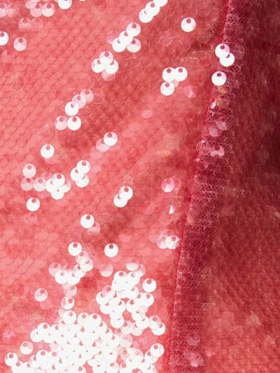 The Attico: Long sequined dress with slit