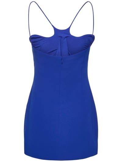 Mônot: Abito corto in crêpe con cut-out