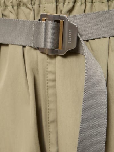 Dion Lee: 配腰包混棉阔腿裤