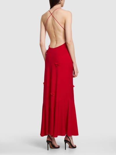 Musier Paris: Abito lungo con scollo drappeggiato