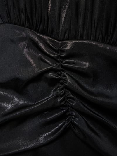 Alessandra Rich: Vestido largo con lazada al cuello