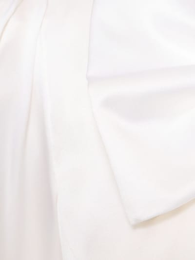 Alessandra Rich: Vestido largo de seda con lazada