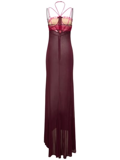 Nensi Dojaka: Abito lungo con bustier a cuore