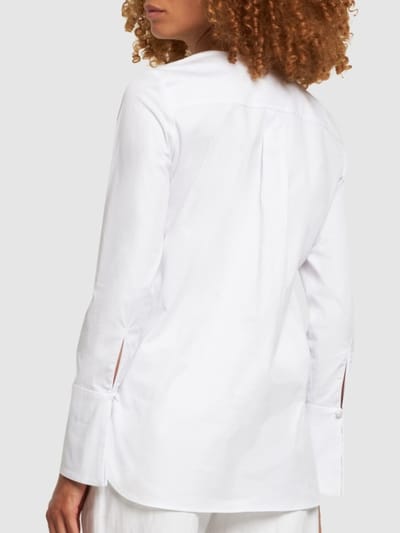 Oscar De La Renta: 花朵刺绣棉质衬衫