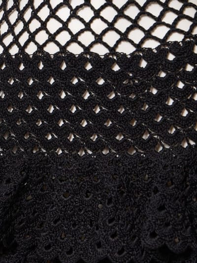 Oscar De La Renta: Cotton mini dress with ruffles