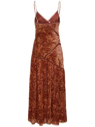 Ulla Johnson: Vestido largo de terciopelo devoré