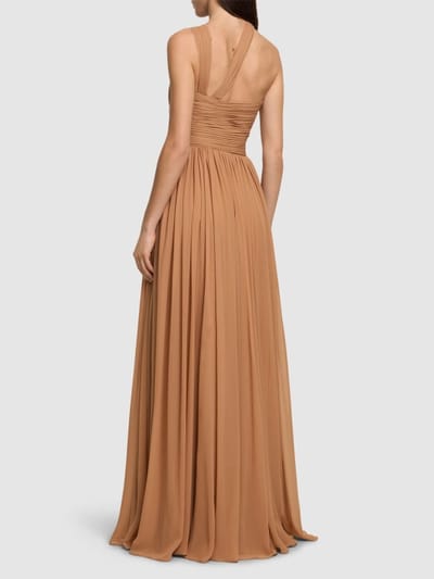 Michael Kors Collection: Abito lungo in seta drappeggiato